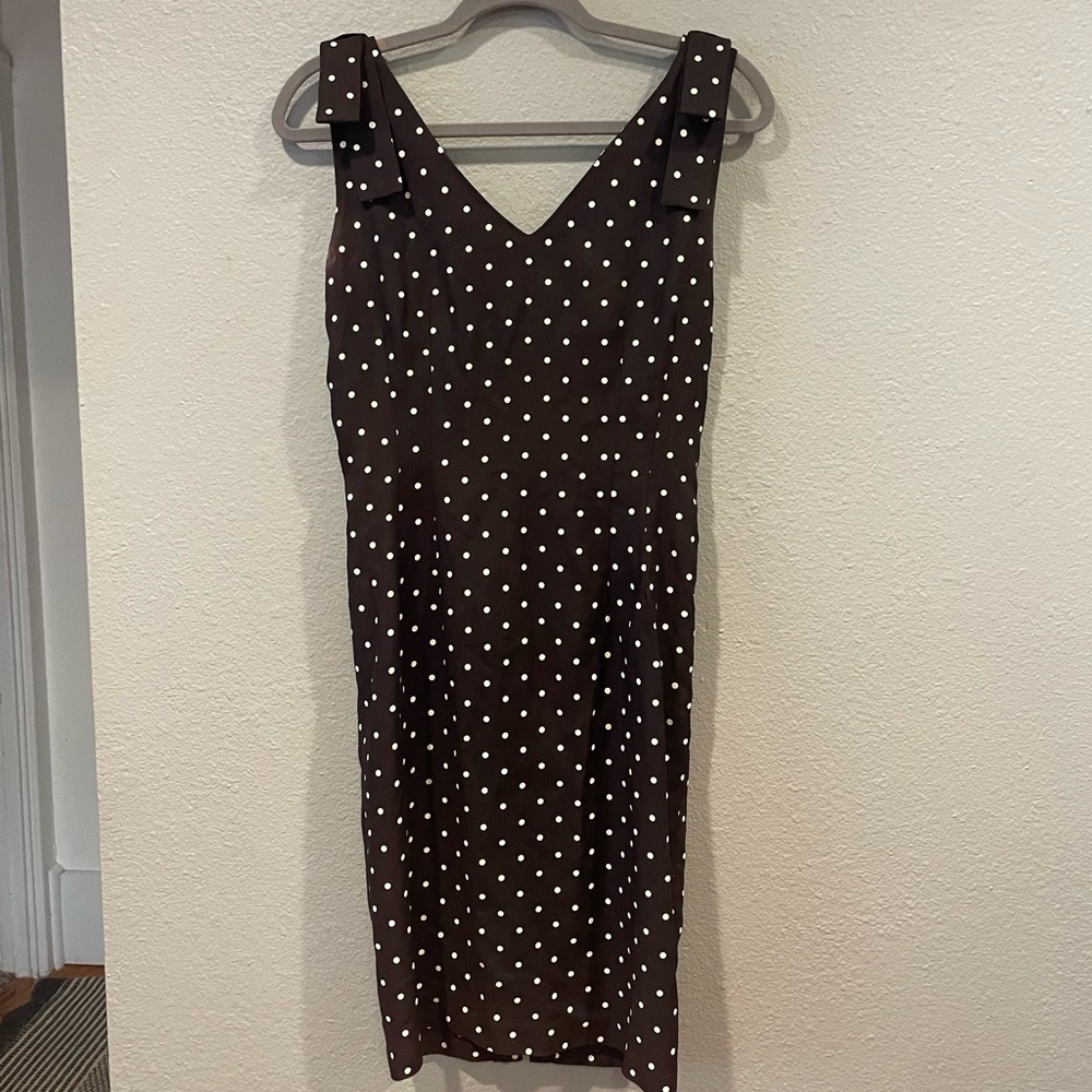VINTAGE 80’s polka dot pencil dress